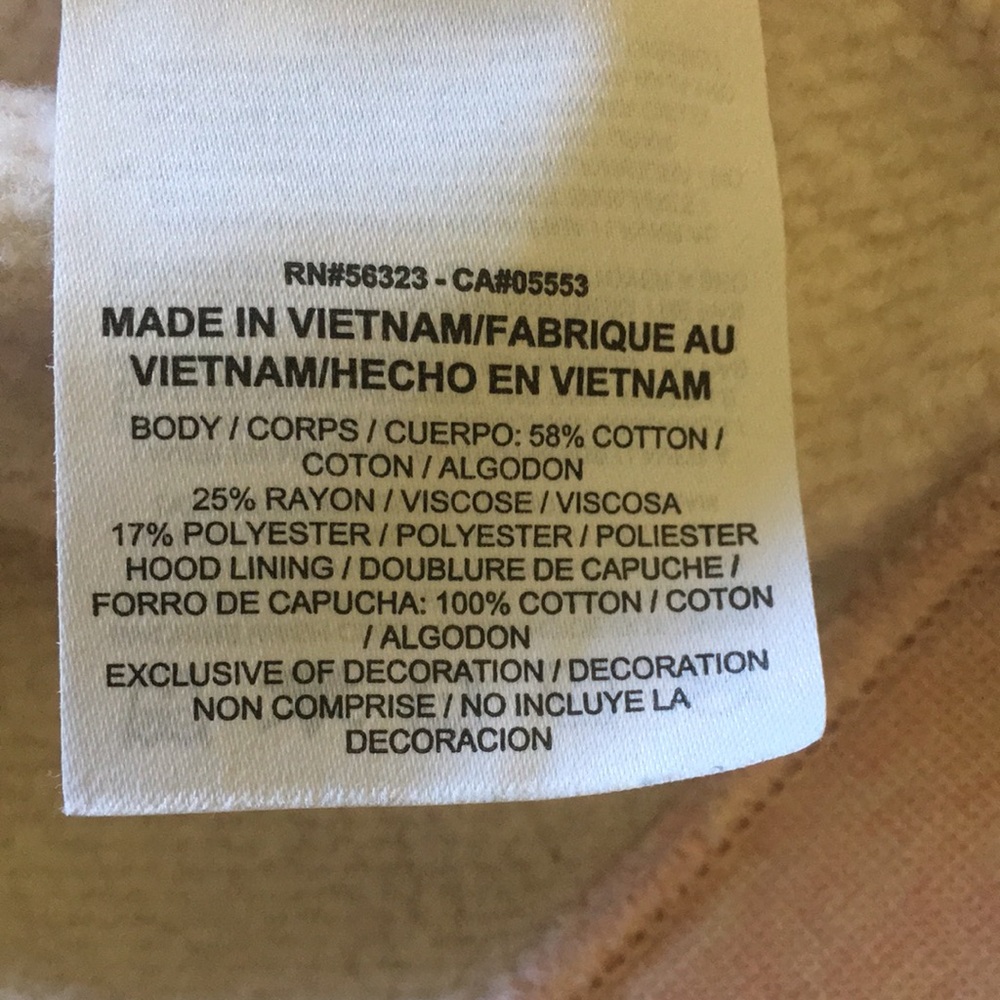 Peach Heather Nike Hoodie Sweatshirt, Ladies Size Medium - Picture 5 of 7